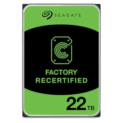 Bild av Seagate Exos X22 22 TB intern server hårddisk ST22000NM00C 3,5 tums HDD SATA 6Gb/s 512E SED 7200RPM 512 MB cache (renoverad)