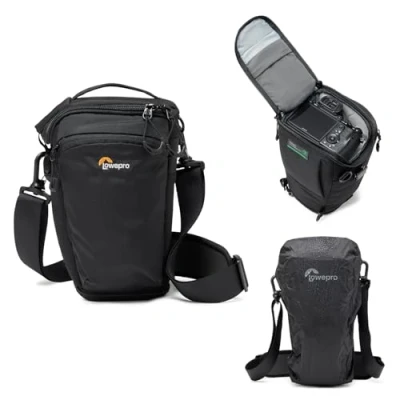 Bild av Lowepro ProTactic TLZ 70 Slim AW III Toploader kameraväska, kamerafodral för DSLR, spegellös, vol. 4L Dim: 31 x 10,5 14 cm kameror med lins, modulär axelväska, fotograf/videograf