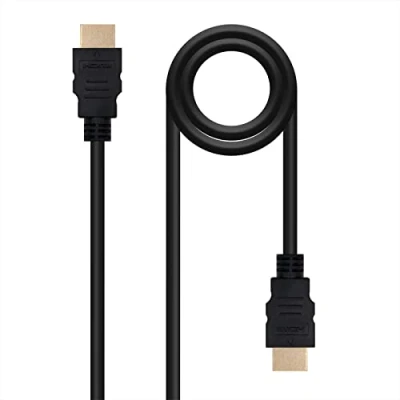 Bild av Nanocable 10.15.3600 snabba HDMI kabel V2.0, 4K, 60 Hz, 18 Gbit/s, manlig, typ A/M A/M, svart, 0,5 m