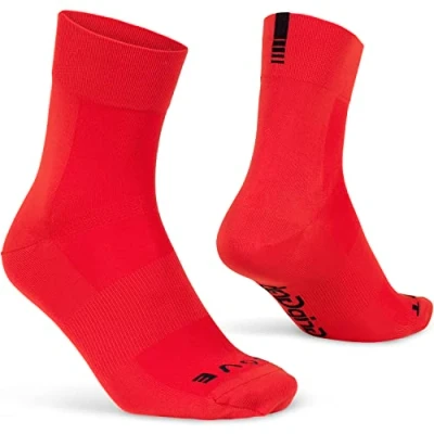 Bild av GripGrab Lightweight SL Performance sommar cykling strumpor 1 och 3 pack Eyecatching 2 längder cykelstrumpor långa korta