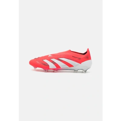 Bild av adidas Performance Predator Elite Laceless FIRM Ground Fotbollsskor fasta dobbar, Storlek: 46, Lucid red/footwear white/core black Textil/syntet