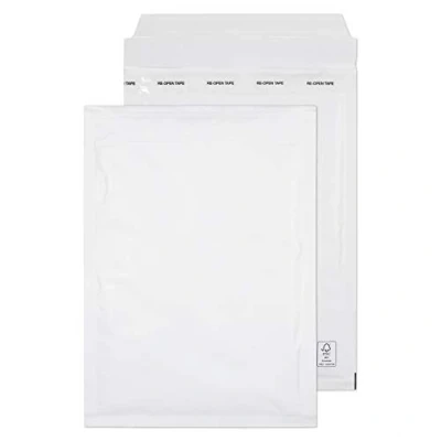 Bild av Blake Purely Packaging C5+ 260 x 180 mm Envolite Peel &amp; Seal vadderade bubbelkuvert (D/1) vit förpackning med 100
