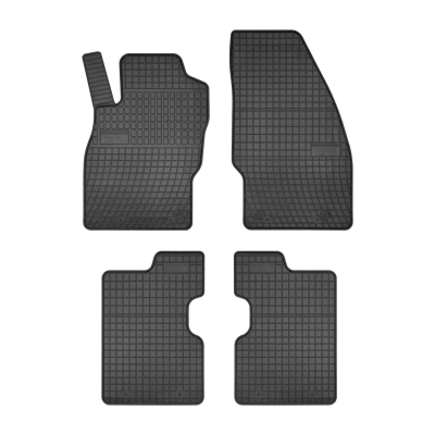 Bild av FROGUM 542988 Ensemble de tapis sol Caoutchouc avant et arrière 4 noir Sur mesure OPEL: Corsa D 3/5 portes, E portes