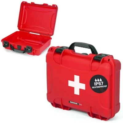 Bild av NANUK 910 Vattentät första hjälpen prepper överlevnad Gear Dust and Impact Resistant Case Empty Red, FSA9