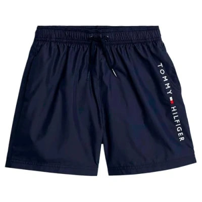 Bild av Tommy Hilfiger Medium Drawstring Surfshorts för barn, Storlek: 128 140, Desert sky