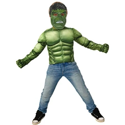 Bild av Rubies Avengers Endgame Hulk Deluxe enfärgad lyxkostym färg som illustrerad, normal (G40223) storlek 810 år