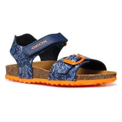 Bild av Geox Ghita BOY Sandaler navy/multicoloured för barn, Storlek: 26, Navy/multi coloured Förstklassig skinnimitation