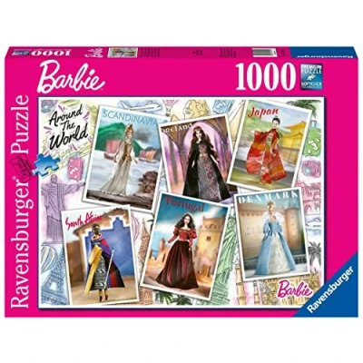 Bild av Ravensburger Pussel för vuxna 1 000 p Barbie runt om i världen 16502