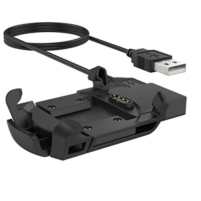 Bild av MoKo Charger for Fenix 3 HR, USB Data Sync Charge Cradle Dock Clip Charging Cable HR/Fenix / Quatix Smart Watch, BLACK