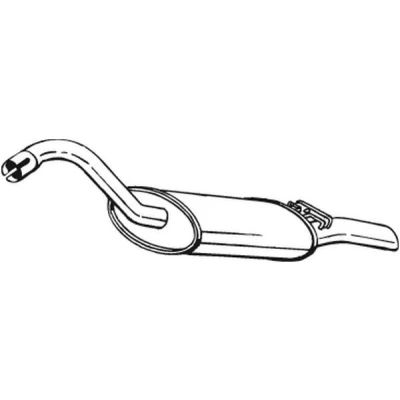 Bild av BOSAL 105 017 Silencieux arrière AUDI: 80 B3, Coupe B3