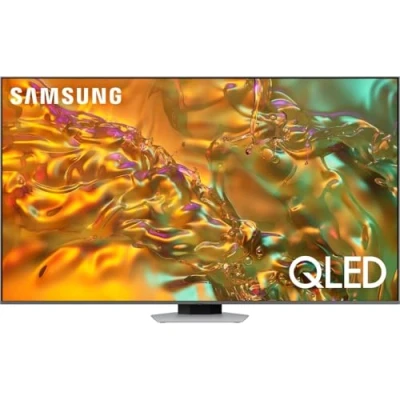 Bild av Samsung QE75Q80DAT 75 Diagonal klass Q80D Series LED bakgrundsbelyst LCD TV QLED Smart Tizen OS 4K UHD (2160p) 3840 x 2160 HDR Quantum Dot silvereklips