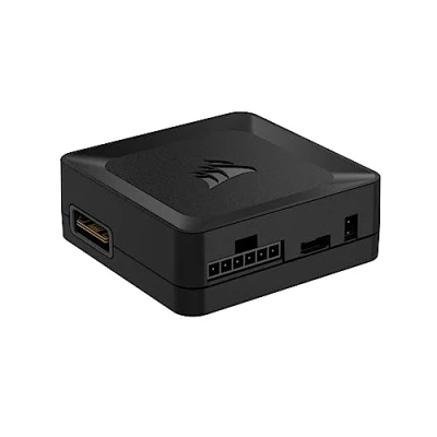 Bild av CORSAIR iCUE LINK System Hub Anslut upp till 14 Enheter Minska Oredan Bland Kablar Innovativ Design med en Kabel Automatisk Upptäckt av Svart