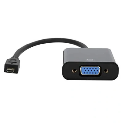 Bild av Micro HDMI till VGA Video Converter Adapter 1080P för 4B med strömförsörjningsfunktion stöd 1080P, HDCP(Svart)