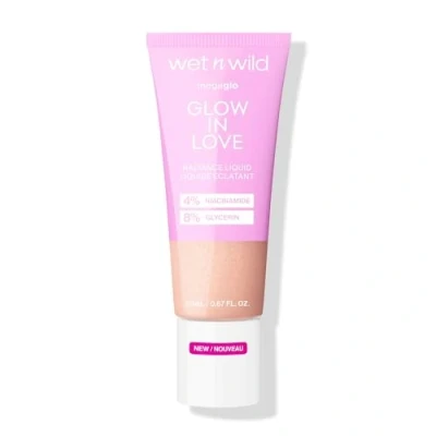 Bild av Wet n Wild Mega Glo &#039;Glow in Love&#039; Radiance Liquid, Flytande Highlighter Berikad med Niacinamide och Vitamin E för en Naturlig Lyster, Illuminerande Droppar Byggbar Lätt Formel
