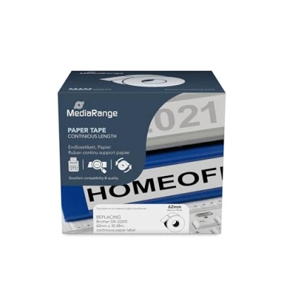 Bild av MediaRange labels 1 roll(s) Roll (6.2 cm x 30.48 m) (alternative for: Brother DK 22205)