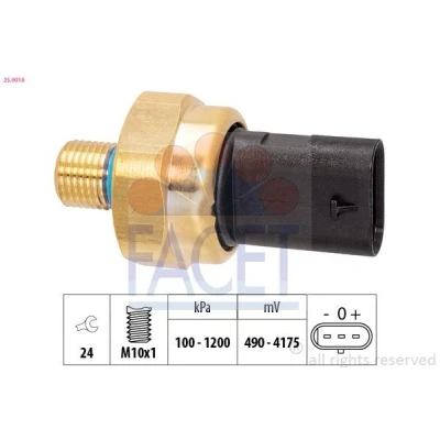 Bild av FACET 25.0018 Capteur, pression d&#039;huile MERCEDES BENZ: Vito Tourer