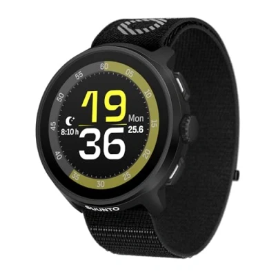 Bild av SUUNTO RUN Löparklocka för Män Kvinnor, Running Smartwatch, 1,32&quot; AMOLED pekskärm, Touchscreen, Multisport, Aktivitetsmätare, Dual Band GPS, Puls /sömnspårning, Löpning, 12 Dagars Autonomi, Musik