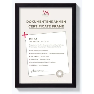 Bild av walther design tavelram svart 21 x 29,7 cm (DIN A4) Byggram JK130B