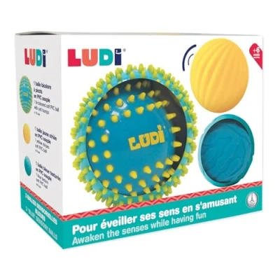 Bild av Ludi Sensoriska bollar set (Blå)