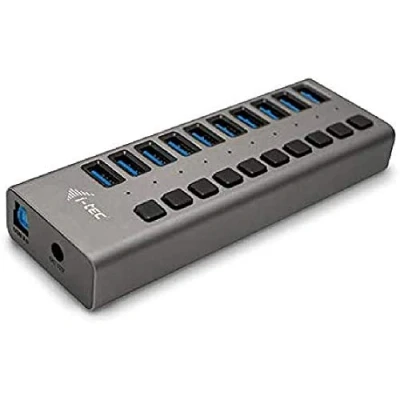 Bild av i tec USB 3.0 Charging HUB 10 port + Power Adapter 48 W W, Indoor, AC, Grey
