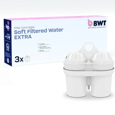 Bild av BWT Filterpatron Soft Filtered Water EXTRA Bättre kalkskydd &amp; mer njutning Var smart och spara plastflaskor 3 stycken i ett set, 814873