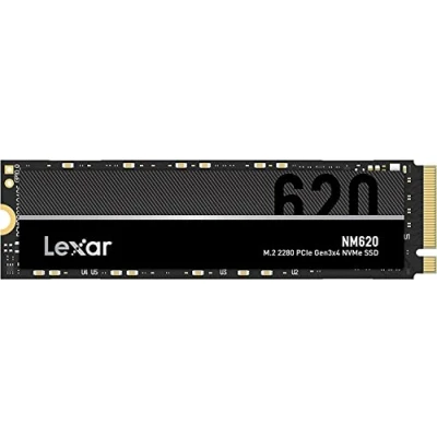 Bild av Lexar NM620 512GB SSD, M.2 2280 PCIe Gen3x4 NVMe 1.4 Interna Upp till 3500MB/s Läsning, 3000MB/s Skriv, 3D NAND Flash Solid State Drive för PC entusiaster och spelare (LNM620X512G RNNNG)