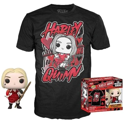 Bild av Funko POP! Samlarens låda: DC The Suicide Squad: Harley Quinn Diamond Exclusive Pop &amp; Tee M