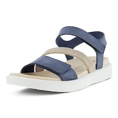 Bild av ECCO Flowt FLAT Sandaler, Storlek: 37, Misty Nubuck/textil