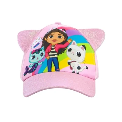 Bild av DreamWorks Gabby&#039;s Dollhouse Barnkeps Flickbasebollkeps Basebollkepsar Glittrande Sommarhattar För Flickor One Size Rosa