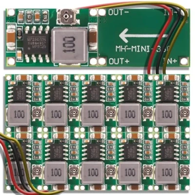 Bild av Retoo DC 10 stycken, mini 360, MP2307DN, Buck omvandlare, step down, spänningsregulator, modul, justerbar, 4,7523 V, 117 3 A, strömförsörjning, ström