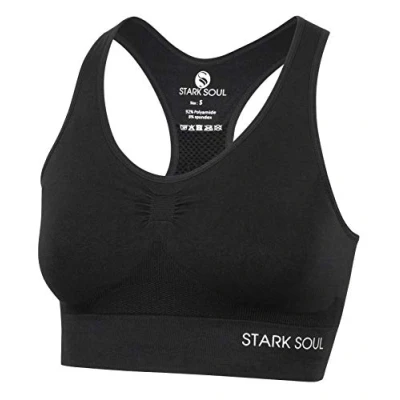 Bild av Stark SOUL BH Light Support sport dubbla lager för kvinnor, storlekar S, M, L och XL, svart, XL