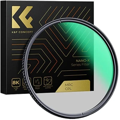 Bild av K&amp;F Concept 52MM CPL Filter 18 Laag Slanke Circulaire Polariserende Multi coated Gepolariseerde MRC