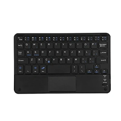 Bild av VBESTLIFE Ultra Slim Mini trådlöst Bluetooth tangentbord med pekplatta för PC Android surfplatta, kompatibel och Windows surfplattor, 7 tum,