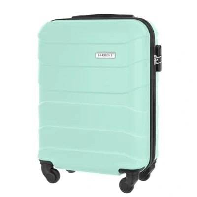 Bild av BARRENS Kabinväska Kabinbagage 55x40x20cm 34 L ABS Material Cipher lock resväska Handbagage med 4 hjul Flexibelt handtag Hårdväska Kompatibel flygbolag Mynta