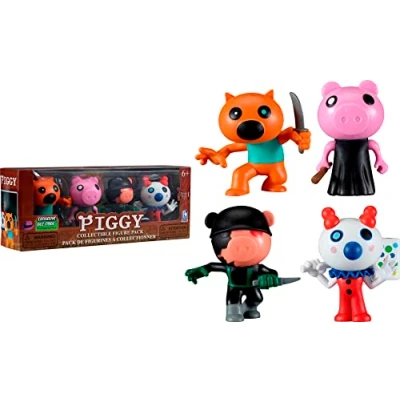 Bild av Piggy förpackning med 4 figurer 8 cm videospelstecken Lansay