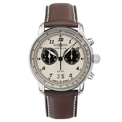 Bild av Zeppelin klassisk klocka 8684 5, Beige, Rem