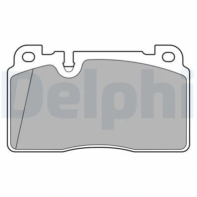 Bild av DELPHI LP3677 Jeu de plaquettes frein préparé pour indicateur d&#039;usure avec tôle anti bruit sans accessoires AUDI: Q5, A6 C7 Avant, A7 Sportback