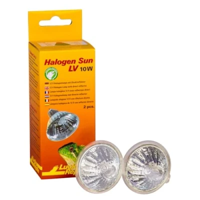 Bild av Lucky Reptile Halogen Sun LV Wärmestrahler 10W sol ljus lampa för G5.3 sockel speciell reflektorform med bra &amp; värmeutbyte i ljusfokus belysning reptiler
