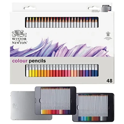 Bild av Winsor &amp; Newton Färgpennor, Flerfärgad, Paket med 48