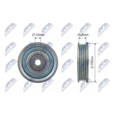 Bild av Styrrulle, drivrem, suzuki splash, swift iv, 17530 82J00, 95130B68K10N