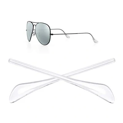 Bild av FOOUS Ersättande arm tempel spetsar för Ray Ban Aviator RB3025 solglasögon reparationssats delar, Bc01 klar, Common