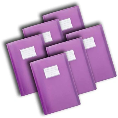 Bild av displaybok Premiumkvalitet 104 fickor A4 mapp 208 sidor Flexi omslag presentationsmapp av Arpan (lila 6 pack)