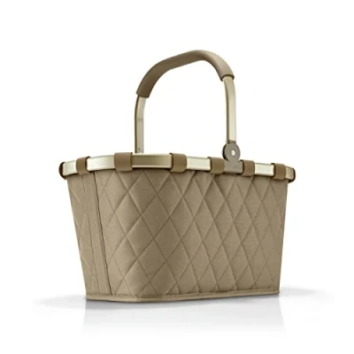 Bild av reisenthel carrybag robust shoppingkorg med gott om förvaringsutrymme och praktisk innerficka snygg vattentät design, Rhombus Olive, Talla única, sport