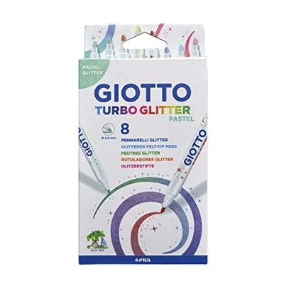 Bild av Giotto Turbo Glitter Pastel Tuschpenna 8 pack