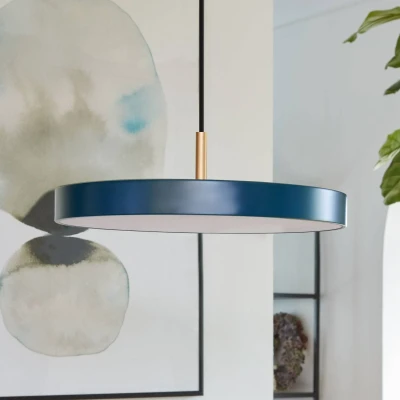 Bild av UMAGE Asteria mini hänglampa mässing blågrön