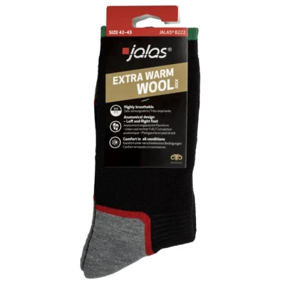 Bild av jalas® Strumpa merino JALAS 8222 sv/grå 46 47