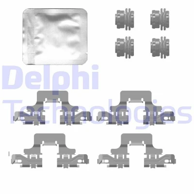 Bild av DELPHI LX0776 Kit d&#039;accessoires, plaquette de frein à disque AUDI: Q5, A4 B9 Avant, A6 C8 Berline