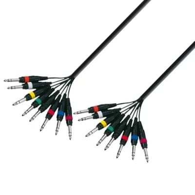Bild av Adam Hall kablar KMCO3PPM38 multicore kabel 8 x 6,3 mm jack stereo till 3 m