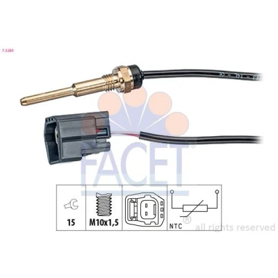 Bild av FACET 7.3289 Sonde De Température Liquide Refroidissement Made in Italy OE Equivalent FORD: Focus Mk1 3/5 portes, Transit Mk5 Van, MONDEO 3