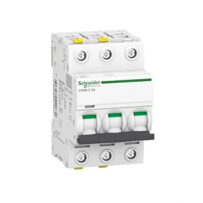 Bild av Schneider Electric Acti9 ic60n miniature circuit breaker 3p 6 a c curve 10